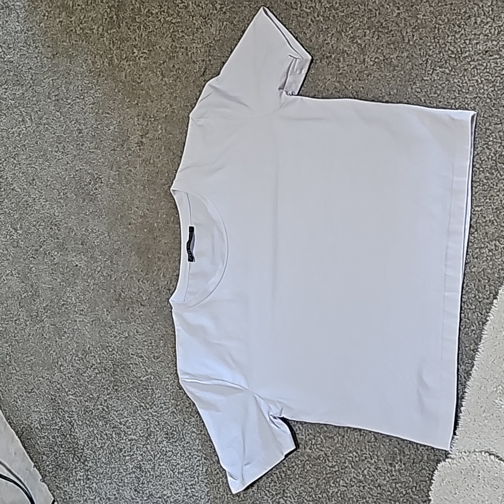 White Zara crop top